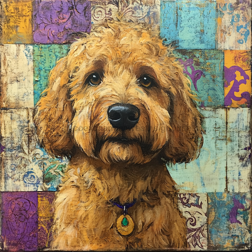 Dog Sign, Doodle Sign, DCO-13014, Sign For Wreath, 10x10" Metal Sign