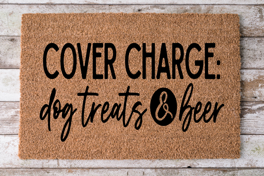Dog Treats and Beer - Funny Door Mat - 30x18" Coir Door Mat - DECOE-CM-013 - DecoExchange