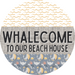 Door Hanger, Funny Nautical Sign, Whalecome Sign, Whale Sign, Beach Sign, Turtle Sign, 18" Wood Sign, Round Sign, DecoExchange - DecoExchange®