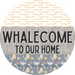 Door Hanger, Funny Nautical Sign, Whalecome Sign, Whale Sign, Beach Sign, Turtle Sign, 18" Wood Sign, Round Sign, DecoExchange - DecoExchange®