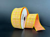 Double Sided Ylw-Peach Tweed-Peach Dupioni 1.5’’X10Y D42511-09-23 Ribbon