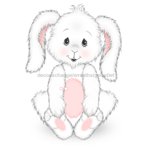 Easter Bunny Door Hanger Cut Bow Holes Wood Sign Decoe-W-903445 22