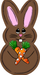 Easter Bunny Door Hanger Decoe-W-701-Dh 22’ Wood