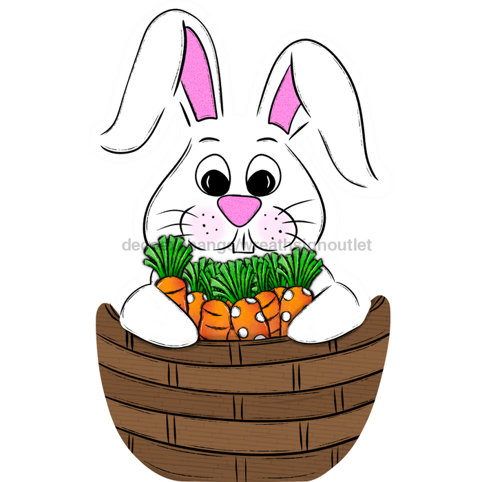 Easter Bunny Door Hanger Decoe-W-702-Dh 22’ Wood