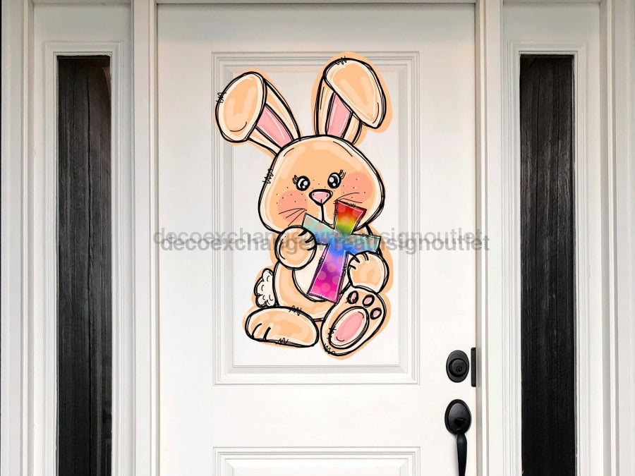 Easter Bunny Egg Sign Wood Sign Door Hanger Decoe-W-427 22