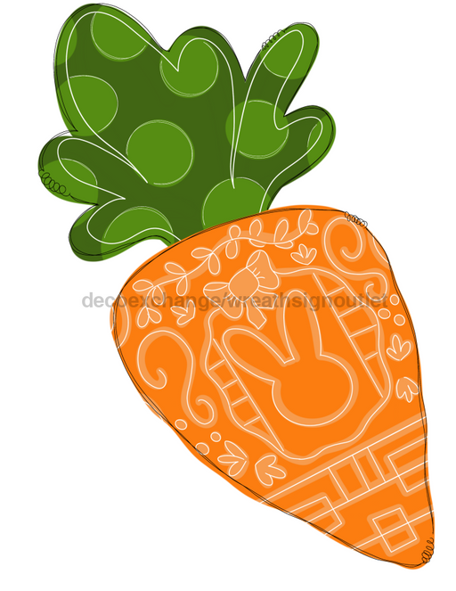Easter Carrot Door Hanger Tww-W-0016 22’ Wood