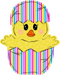 Easter Chick Door Hanger Decoe-W-870-Dh 22’ Wood