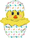 Easter Chick Door Hanger Decoe-W-916-Dh 22’ Wood