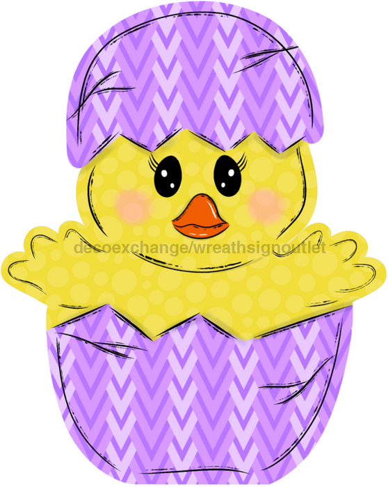 Easter Chick Door Hanger Decoe-W-920-Dh 22’ Wood