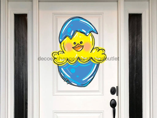 Easter Chick Egg Sign Wood Sign Door Hanger Decoe-W-429 22