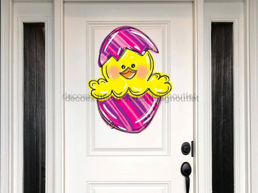 Easter Chick Egg Sign Wood Sign Door Hanger Decoe-W-430 22
