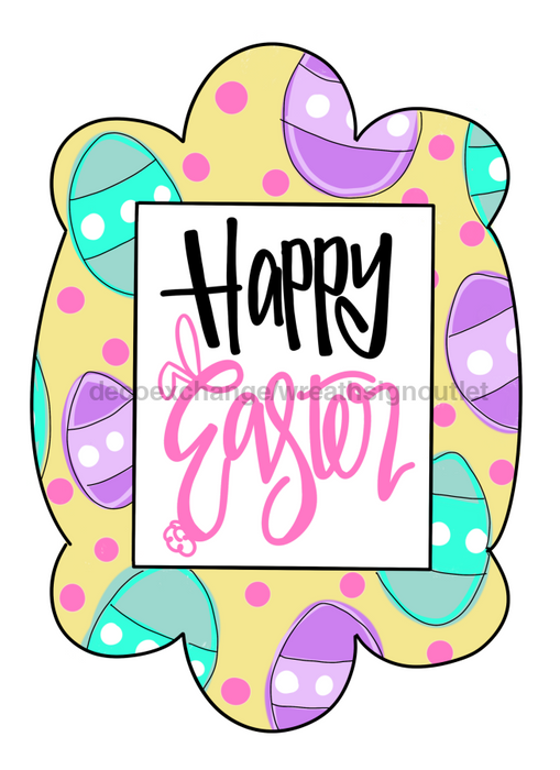 Easter Door Hanger Happy Wood Sign Decoe-W-530 22