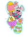 Easter Door Hanger Stacked Decoe-W-903731 22’ Wood