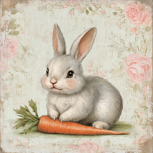 Easter Rabbit Sign, DCO-13231, Sign For Wreath, 10x10" Metal Sign