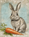 Easter Rabbit Sign, DCO-13256, Sign For Wreath, 8x10" Metal Sign