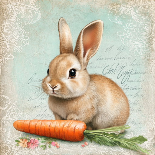 Easter Rabbit Sign, DCO-13273, Sign For Wreath, 10x10" Metal Sign