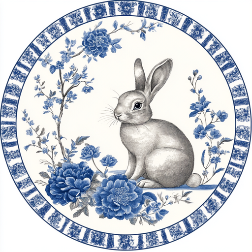 Easter Rabbit Sign, DCO-13328, Sign For Wreath, 10" Metal Sign