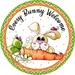 Easter Sign, Every Bunny Welcome Sign, DECOE-4065, 10" Metal Round