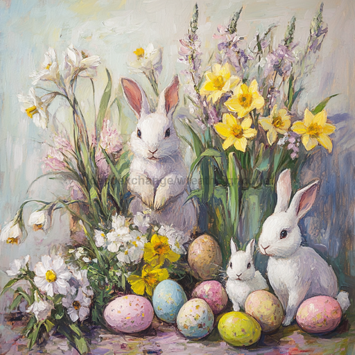 Easter Sign, Easter Florals,, DCO-12785, Sign For Wreath, 10x10" Metal Sign