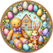Easter Sign Gingerbread Decoe-5189 10’ Metal Round