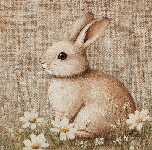 Easter Sign, Natural Easter Sign, DCO-12920, Sign For Wreath, 10x10" Metal Sign