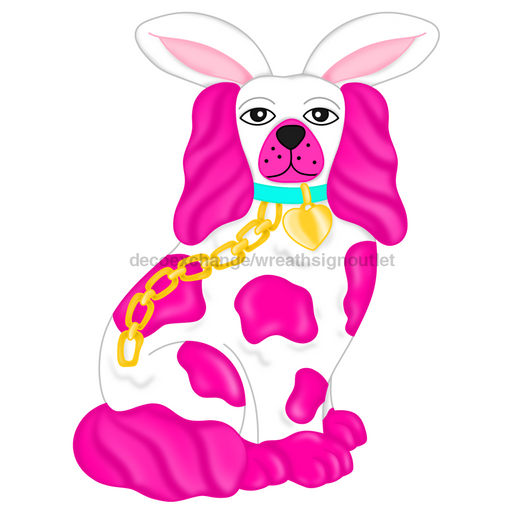 Easter Sign Pink Dog Cr-W-160-Dh 22’ Door Hanger