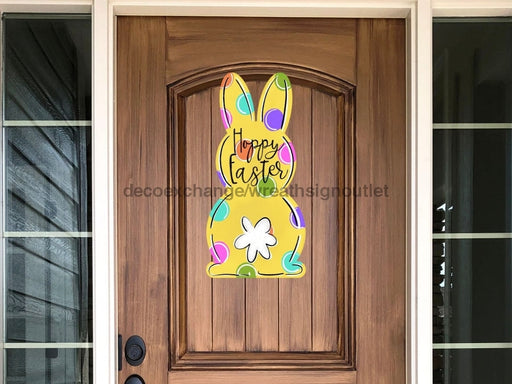 Easter Sign Rabbit Sign Wood Decoe-W-209 22 Door Hanger