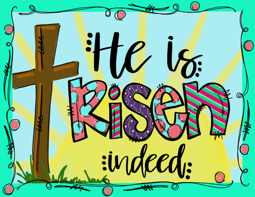 Easter Sign Religious Wood Sign Door Hanger Decoe-W-502 22