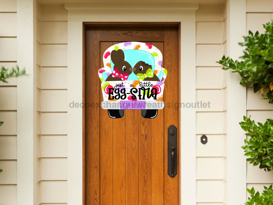 Easter Truck Sign Wood Sign Cr-W-124-Dh 22 Door Hanger