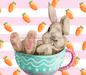 Easter Tumbler, Bunny in a Teacup Tumbler 20 oz Skinny Tumbler DECOETUMBLER-226 - DecoExchange®