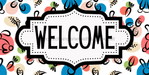 Easter Welcome Sign Dco-01234 For Wreath 6X12 Metal