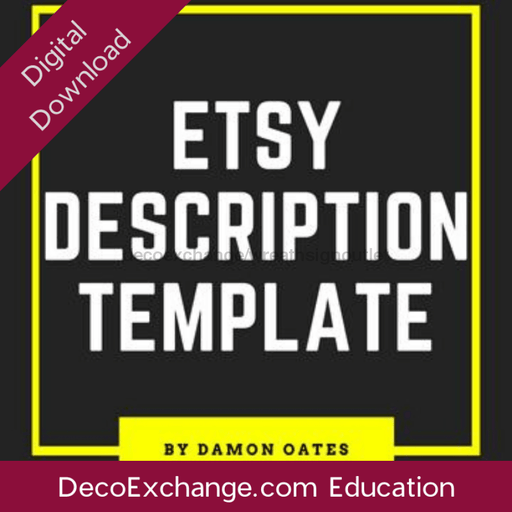 Etsy Description Template - DecoExchange