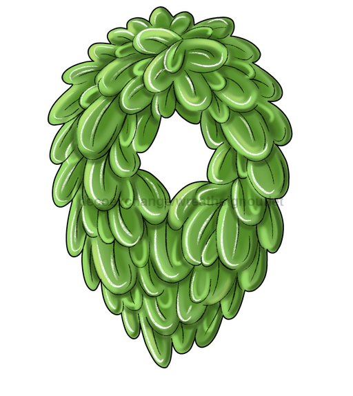 Evergreen Oval Wreath Sign PCD W 184 DH 30’’ Door Hanger 22’’ Door Hanger