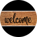 Every Day Door Hanger Welcome Dco - 01332 - Dh 18’ Round Wood