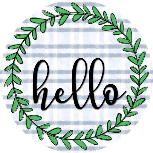 Everyday Door Hanger Wreath Dco-01216-Dh 18 Round Wood