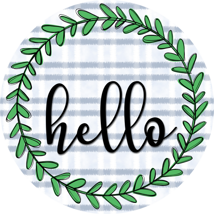 Everyday Door Hanger Wreath Dco-01216-Dh 18 Round Wood