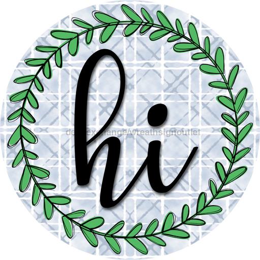 Everyday Door Hanger Wreath Dco-01220-Dh 18 Round Wood