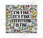 Everything Is Fine Tumbler 20 Oz Skinny Decoetumbler-356