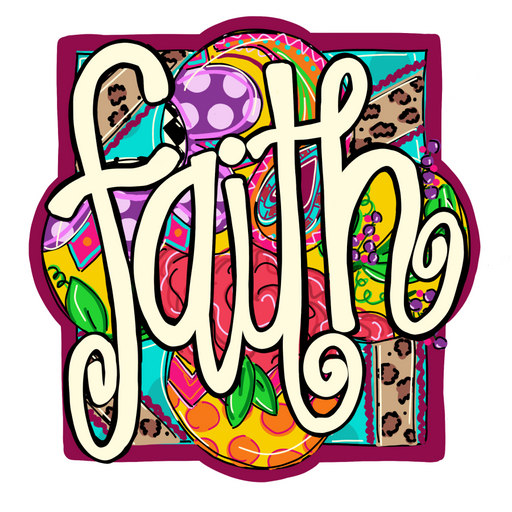 Faith Door Hanger Spring Decoe-W-785-Dh 22’ Wood