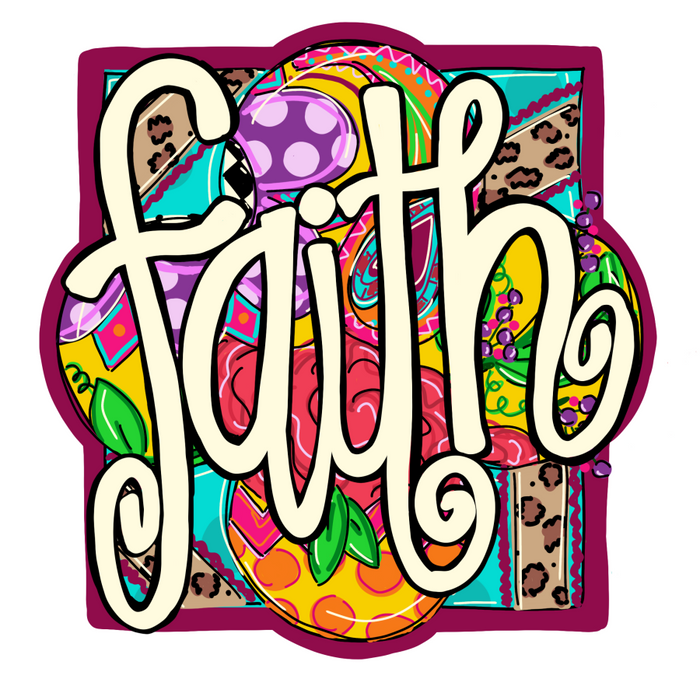 Faith Door Hanger Spring Decoe-W-785-Dh 22’ Wood