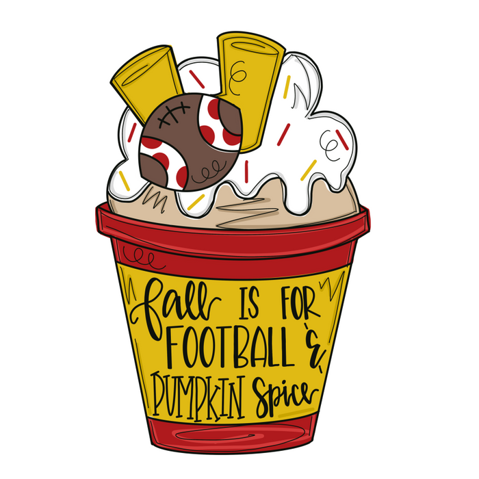 Fall Football Door Hanger Mj-W-00033 22’ Wood