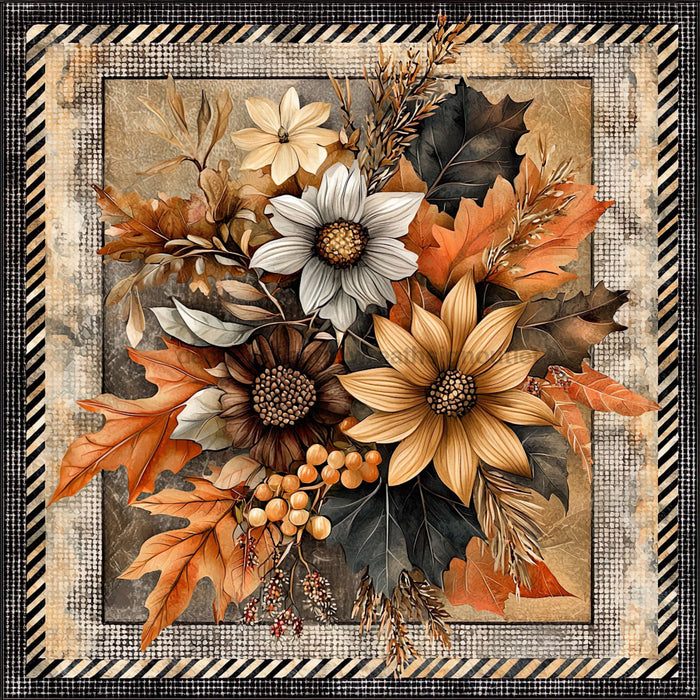 Fall Pumpkins Sign, DCO-102078, Sign For Wreath, 10x10in Metal Sign
