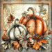 Fall Pumpkins Sign, DCO-102084, Sign For Wreath, 10x10in Metal Sign