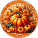 Fall Pumpkins Sign, DECOE-5272-D, Sign For Wreath, 10" Wood Sign