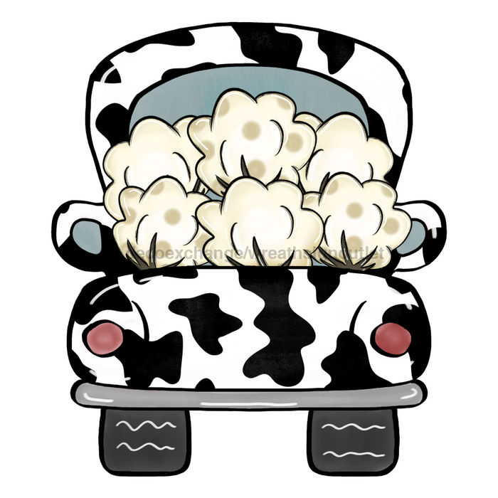 Fall Sign, Cotton Truck Sign, Cow print sign, wood sign, DECOE-W-045 - DecoExchange®