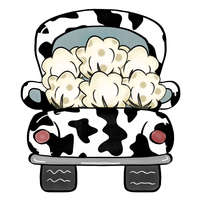 Fall Sign, Cotton Truck Sign, Cow print sign, wood sign, DECOE-W-045 - DecoExchange®