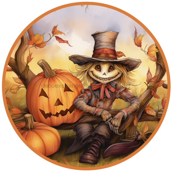 Fall Sign, Scarecrow Sign, DCO-00489, Sign For Wreath, 10