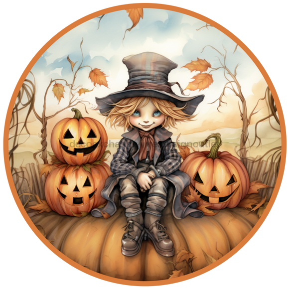Fall Sign, Scarecrow Sign, DCO-00492, Sign For Wreath, 10