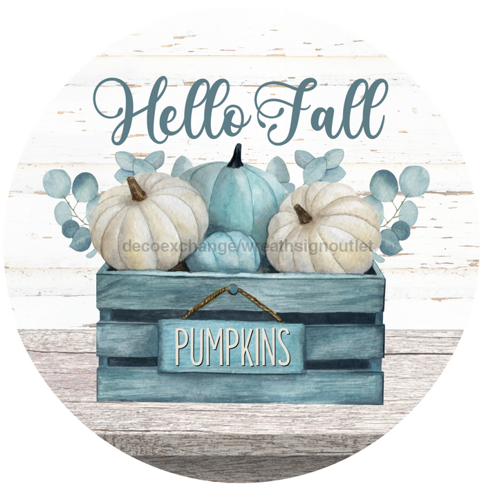 Fall Sign Thanksgiving Decoe-4540 For Wreath 10 Round Metal