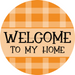 Fall Sign, Welcome Sign, DCO-00566, Sign For Wreath, 10" Round Metal Sign - DecoExchange®